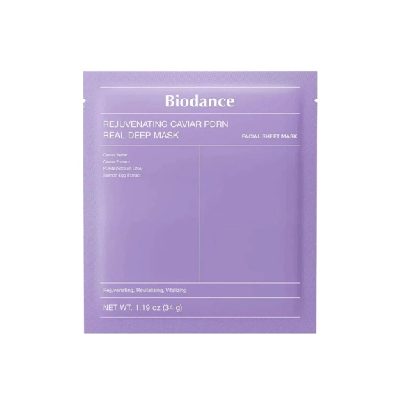 Омолоджуюча гідрогелева маска Biodance Rejuvenating Caviar PDRN Real Deep Mask 34 г