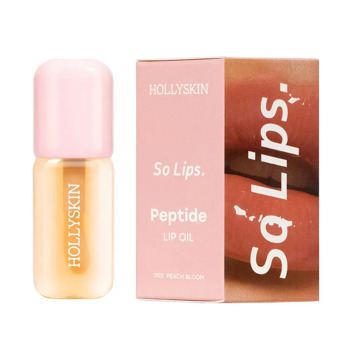 Зволожувальна олія для губ Hollyskin So Lips. Peptide Lip Oil 002. Peach Bloom