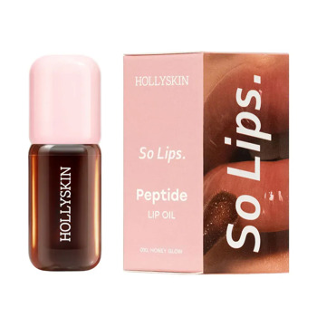 Зволожувальна олія для губ Hollyskin So Lips. Peptide Lip Oil 010. Honey Glow