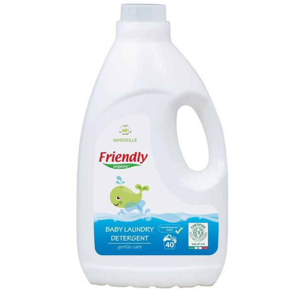 Органічний засіб для прання дитячої білизни Friendly Organic Марсельське мило 2 л