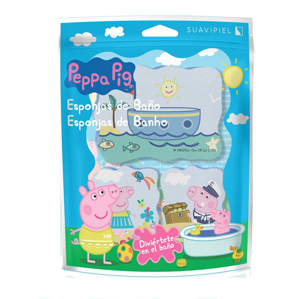 Набір мочалок Suavipiel Peppa Pig Bath Sponge Свинка Пеппа 3 шт 239грн.