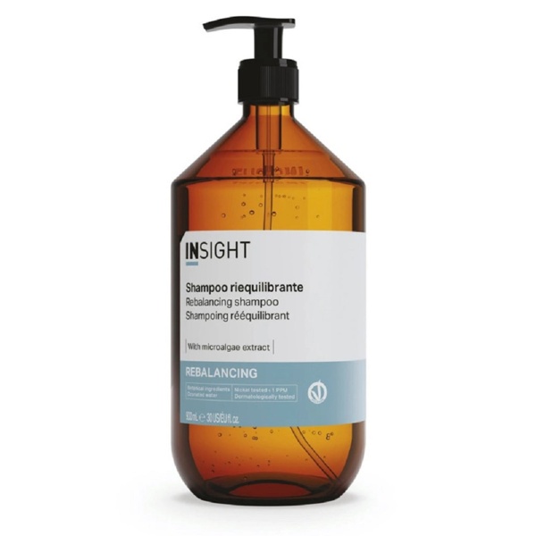 Шампунь для жирної шкіри голови Insight Rebalancing 900 мл (скло) 