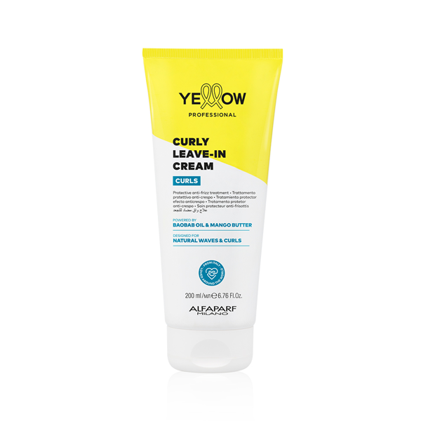 Незмивний крем для кучерявого волосся Yellow Leave-in Curls Cream 200 мл