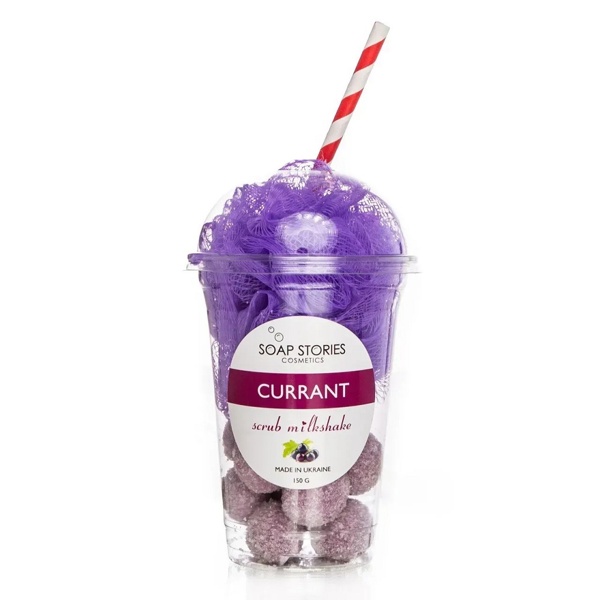 Скраб для тіла Soap Stories Scrub Milkshake чорна смородина 150 г 