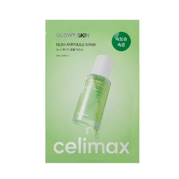 Тканинна маска з екстрактом ноні для пружності та відновлення шкіри Celimax The Real Noni Energy Ampoule Mask 25 мл