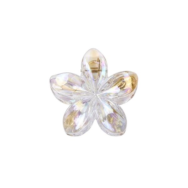 Краб для волосся Квіточка прозора 7 см