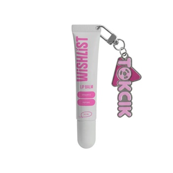 Бальзам для губ Wishlist Crystal Sorbet lip gloss balm, 10 мл + брелок "Токсік"