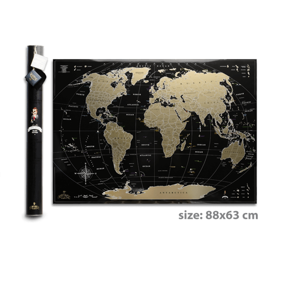 Скретч карта My gift My Map Black Gold edition ENG 750грн.