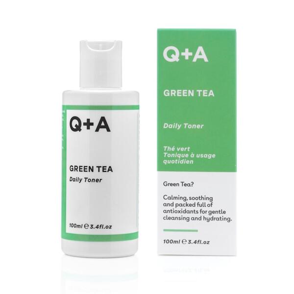 Заспокійливий тонер для обличчя з зеленим чаєм Q+A Green Tea Daily Toner 100мл 464грн.