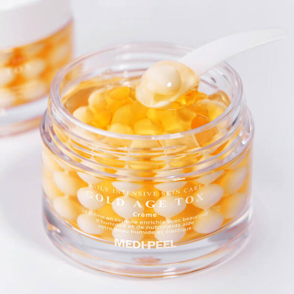 Антивіковий капсульний крем з екстрактом золотого шовкопряду Medi-Peel Gold Age Tox Cream 50 г 685грн.-1