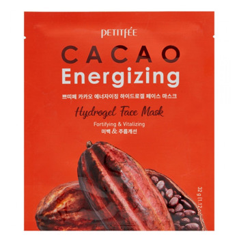Тонізуюча гідрогелева маска для обличчя з екстрактом какао Petitfee Energizing Hydrogel Face Mask 32 г