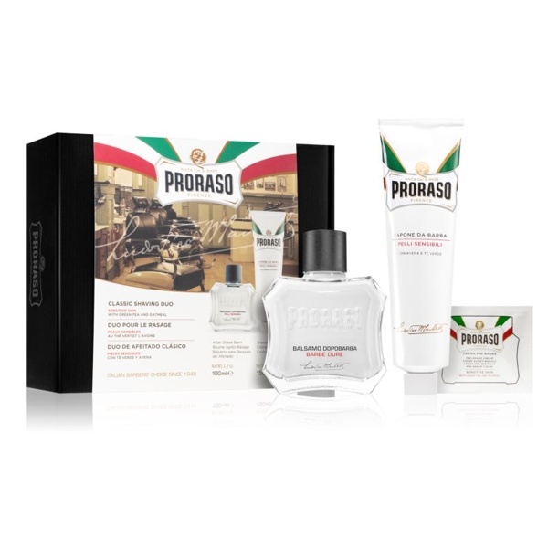 Набір для гоління Proraso з екстрактом Вівса і Зеленого чаю 100*150 мл 600грн.